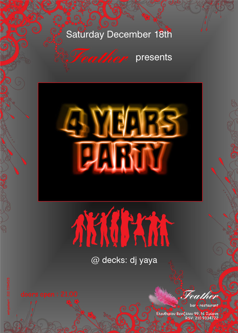 FEATHER CAFE-PARTY POSTER-03