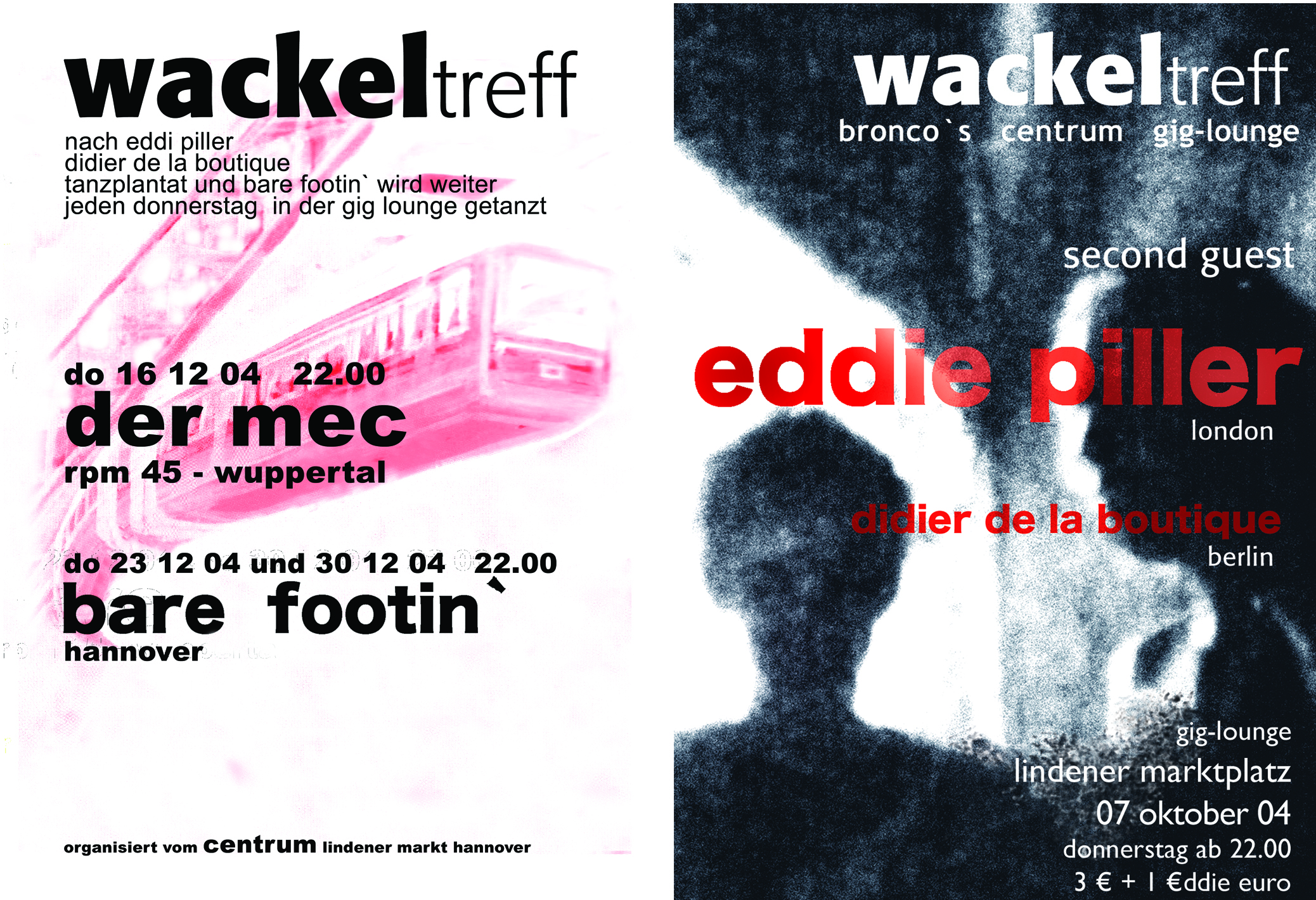 WACKELTREFF MUSIC CLUB -PARTY POSTER