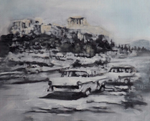 Acropolis-oils-on-canvas-29cmx30cm